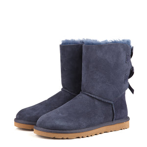 UGG MID DOUBLE BOW SNOW BOOTS FEMALE