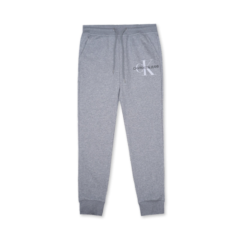 Calvin Klein Monogram Fleece Jogger in Heroic Grey Heather