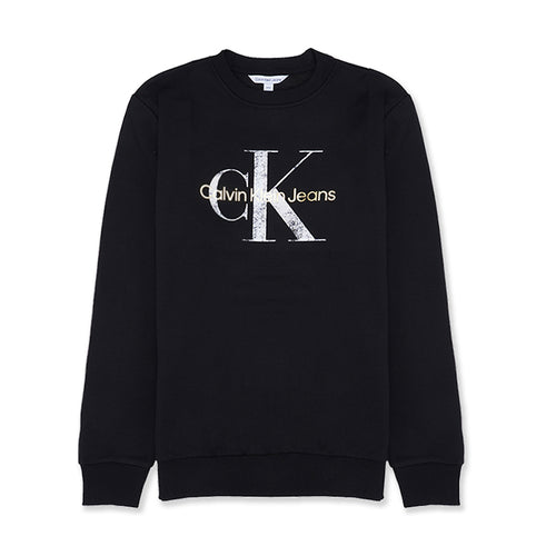 Calvin Klein Distressed Monogram Crew Sweatshirt