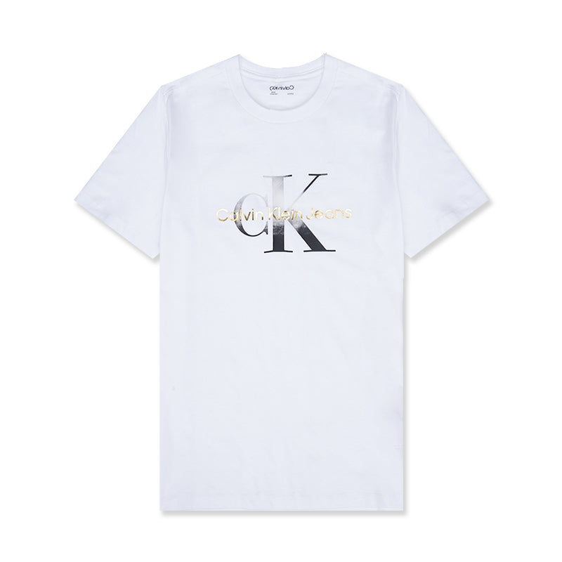 Calvin Klein Short Sleeve Gold Monogram Crewneck Tee